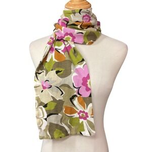 Vera Bradley Floral Printed Portobello Road Knit Winter Soft Neck Wrap Scarf OS